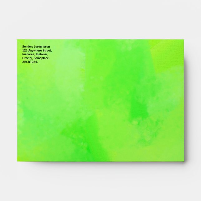 Painted Green 02 Envelope (Front)