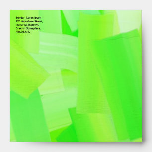 Painted Green Envelope