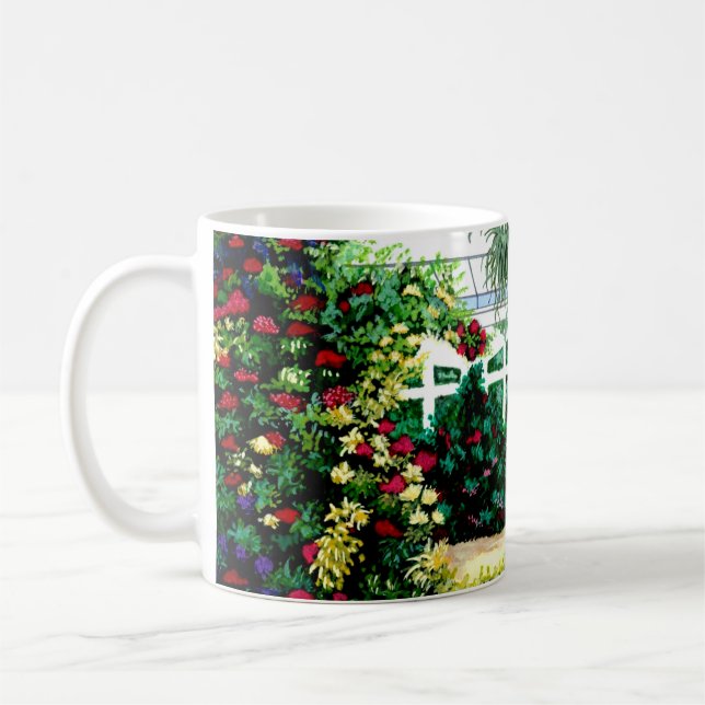 Painted Greenhouse Coffee Mug (Left)