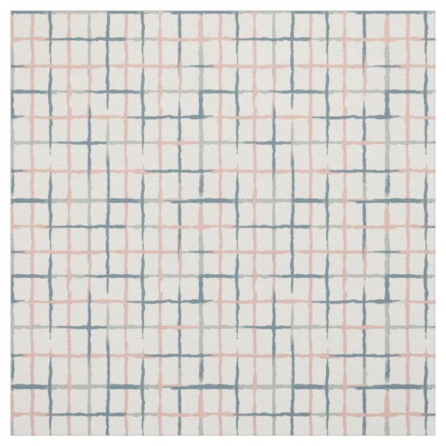 Painted Grid  Fabric (Swatch)