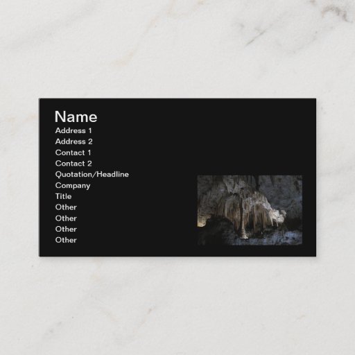 Customizable Painted Grotto Business Cards