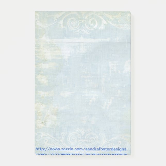 Painted Grunge Art Note Pad (Front)