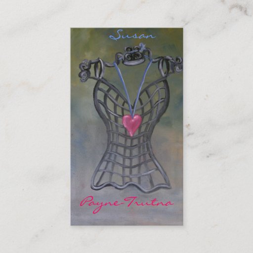 Customizable Painted Heart Business Card Templates