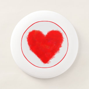 PAINTED HEART FRISBEE