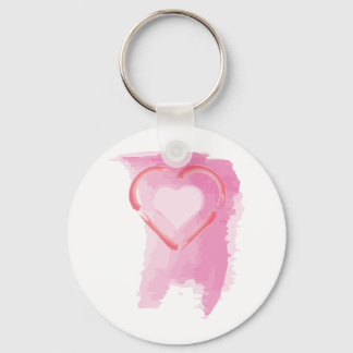 Painted Heart Keychain