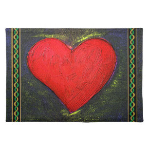 Painted Heart Placemat