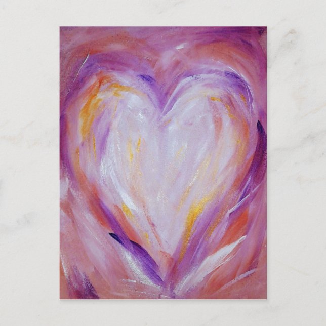 Painted Heart Postcard (Front)