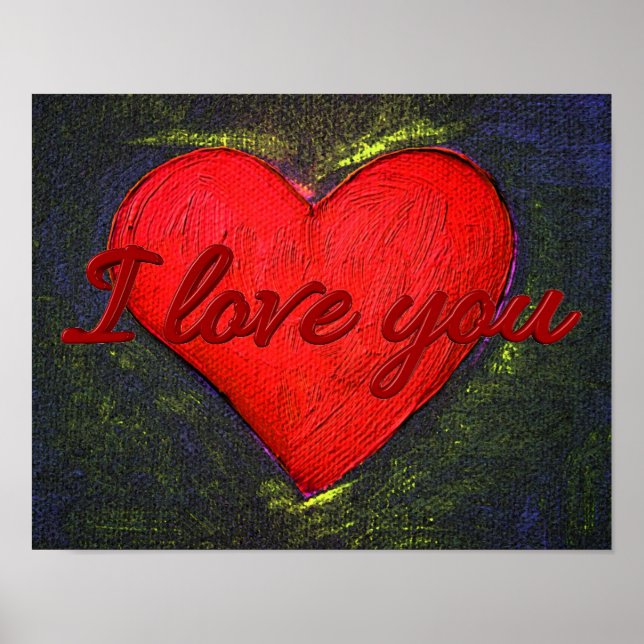 Painted Heart Poster (Front)