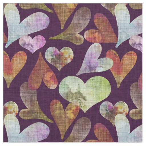 Wide Quilted Cotton Fabric, Heart Shaped Quilting, 56 Wide