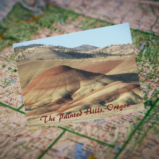 Painted Hills, Oregon Travel Photo Postcard