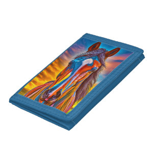 Painted Horse 04 Tri-fold Wallet