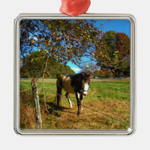 Painted Horse, Metal Ornament