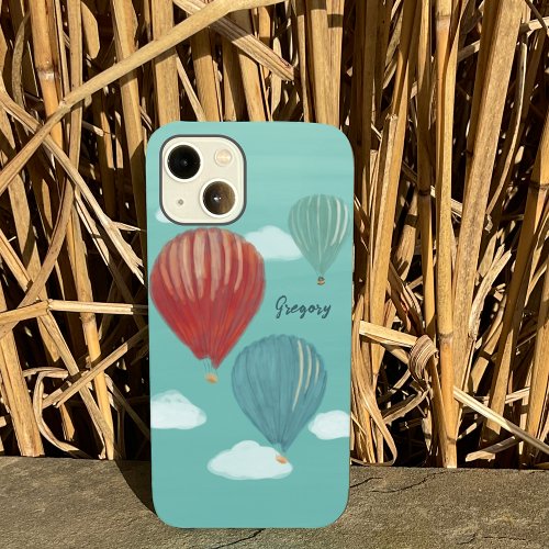 Painted Hot Air Balloons Personalized Case_Mate iPhone 14 Case