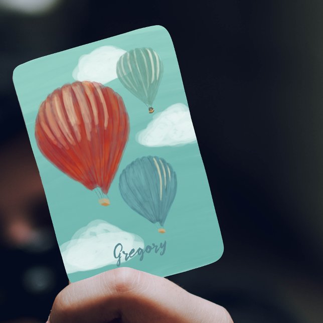 Painted Hot Air Balloons Personalized Poker Cards (Creator Uploaded)
