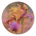 Painted Iris Art Sticker