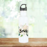 Painted Ivory Bride Stainless Steel Water Bottle<br><div class="desc">Multiple colors available. Personalize with your name or title.</div>