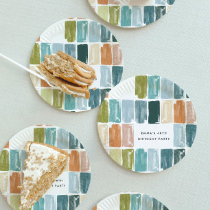 Painted Jewels Birthday Party Paper Plates