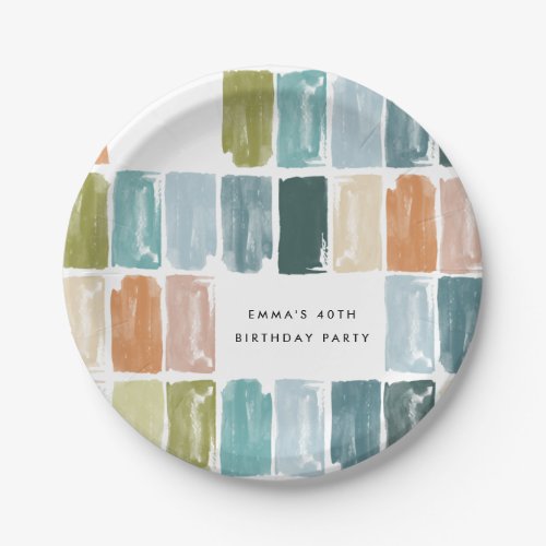 Painted Jewels Birthday Party Paper Plates