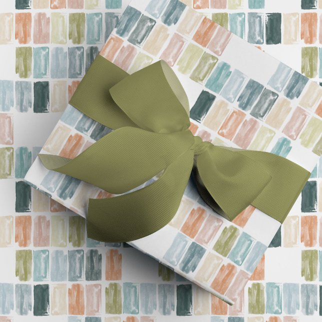 Painted Jewels Watercolor Wrapping Paper (Painted watercolor jewels gift wrapping paper.)