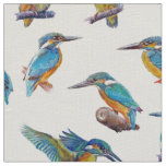 painted Kingfishers Fabric