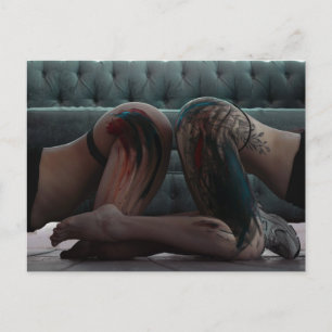 Painted Ladies photo postcard