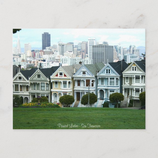 Painted Ladies Postcard (Front)