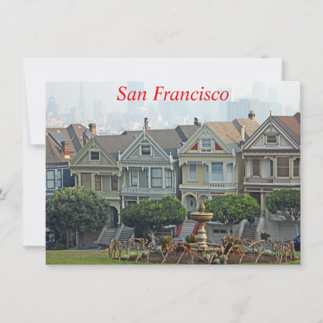 Painted Ladies, San Francisco, California card (Front)