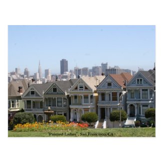 Painted Ladies, San Francisco Postcard