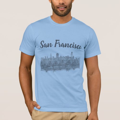 Painted Ladies San Francisco United States T_Shirt