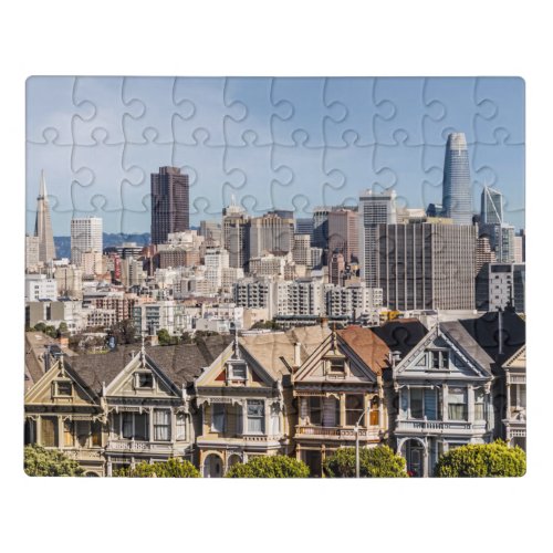 Painted Ladies Victorian Homes in San Francisco Jigsaw Puzzle