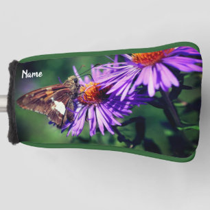 Painted Lady Butterfly Aster Flower Personalized   Golf Head Cover