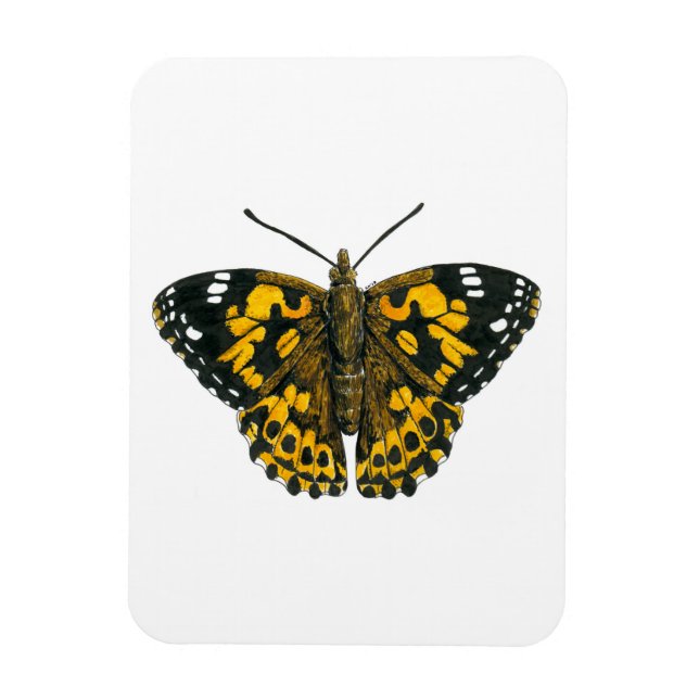 Painted lady butterfly magnet (Vertical)