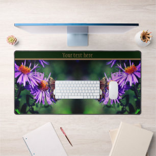 Painted Lady Butterfly On Flower Personalized Desk Mat