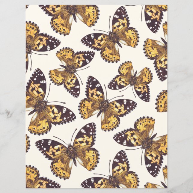 Painted lady butterfly pattern (Front)