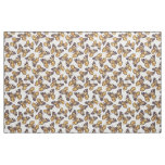 Painted lady butterfly pattern fabric