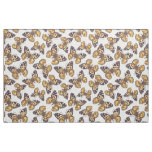 Painted lady butterfly pattern fabric