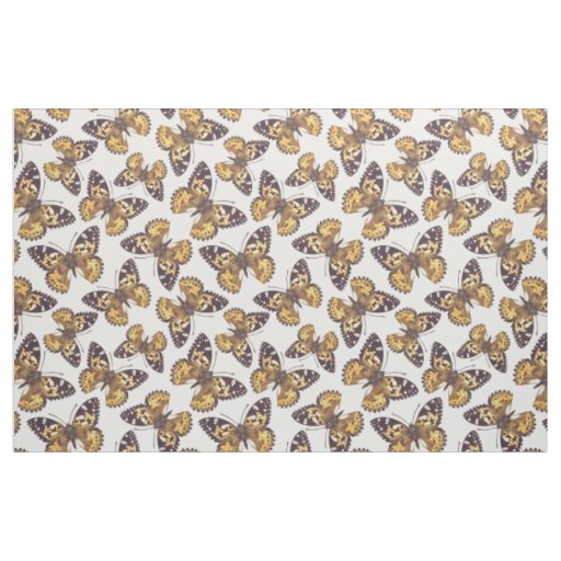 Painted lady butterfly pattern fabric
