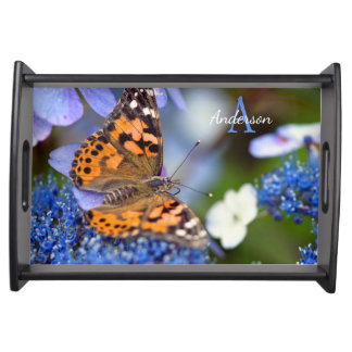 Painted Lady Butterfly Serving Tray