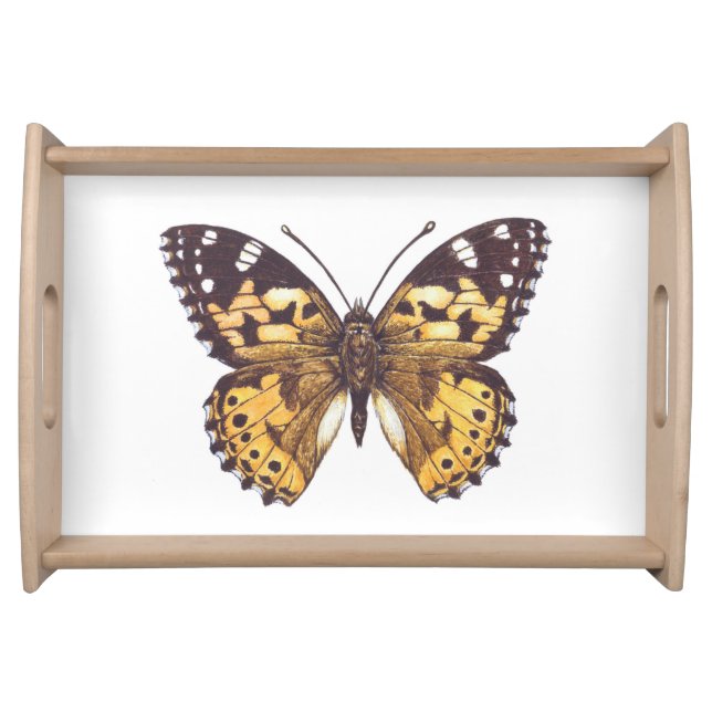 Painted lady butterfly serving tray (Front)