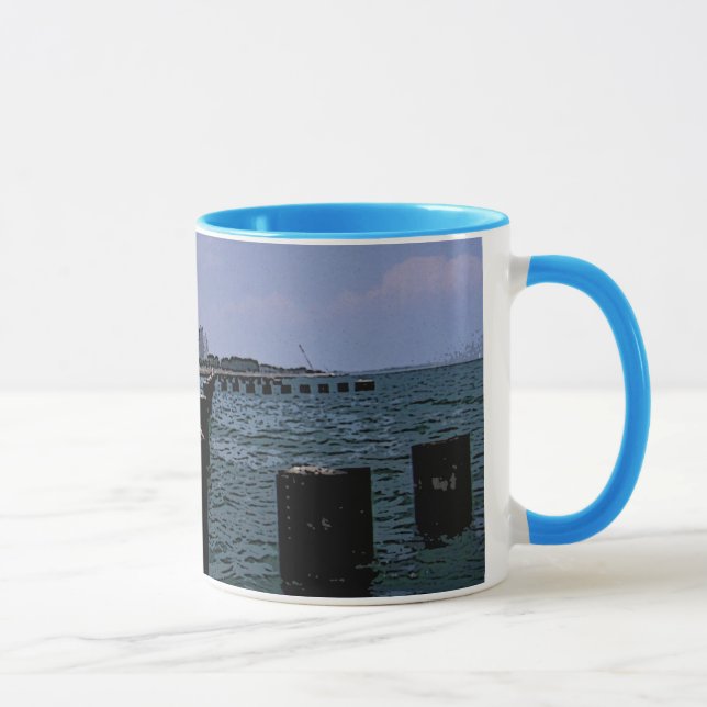 Painted Lake Michigan Shores Mug (Right)