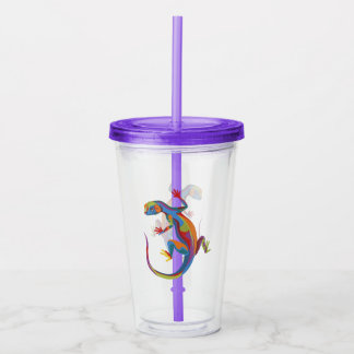 Painted Lizard Acrylic Tumbler