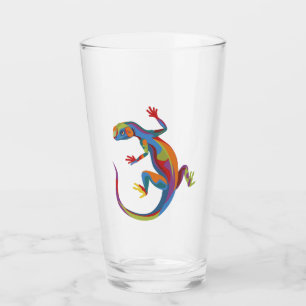 Painted Lizard Glass
