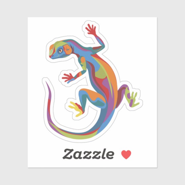 Painted Lizard Sticker (Sheet)
