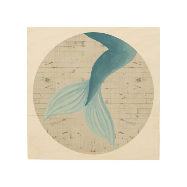 Painted Mermaid Collection 4 Wood Wall Art (Front)