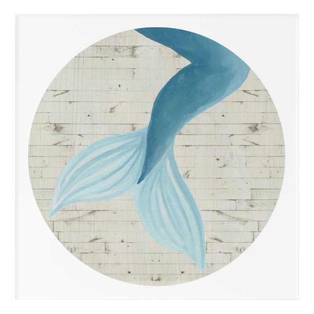 Painted Mermaid Collection 5 Acrylic Print (Front)