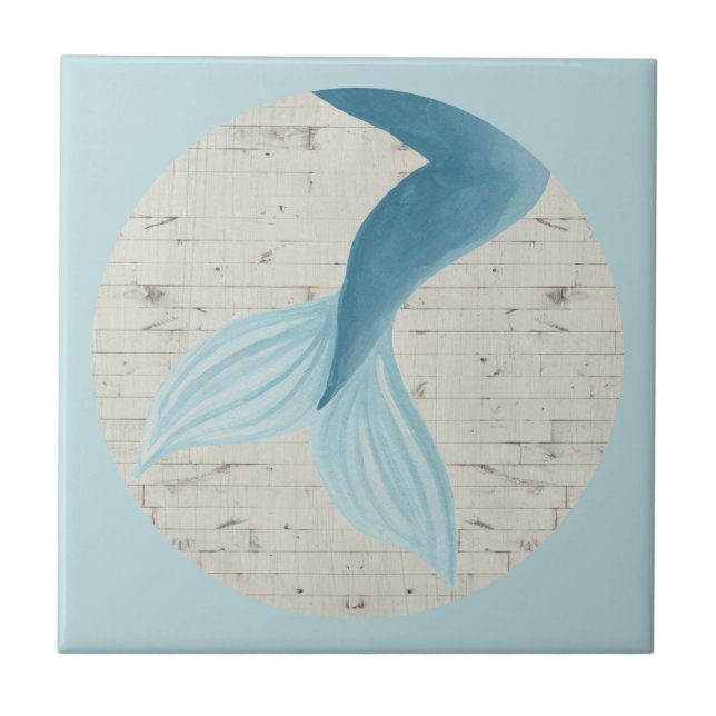 Painted Mermaid Collection Ceramic Tile (Front)