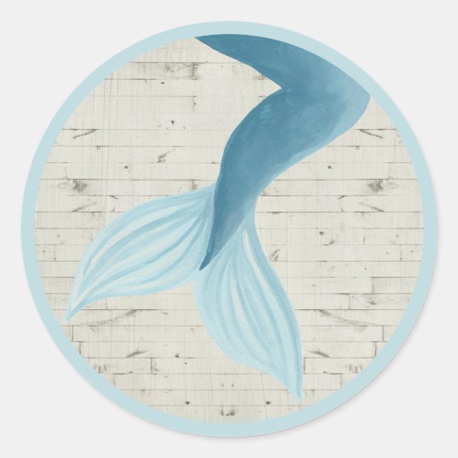 Painted Mermaid Collection Classic Round Sticker (Front)