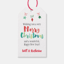 Painted Merry Christmas Ornaments