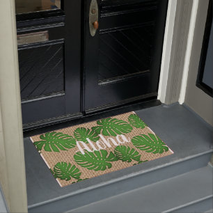 Painted Monstera - Aloha Doormat