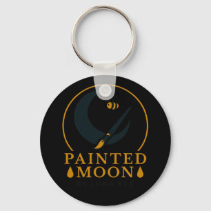 Painted Moon by Luna Bee Brand KeyChain